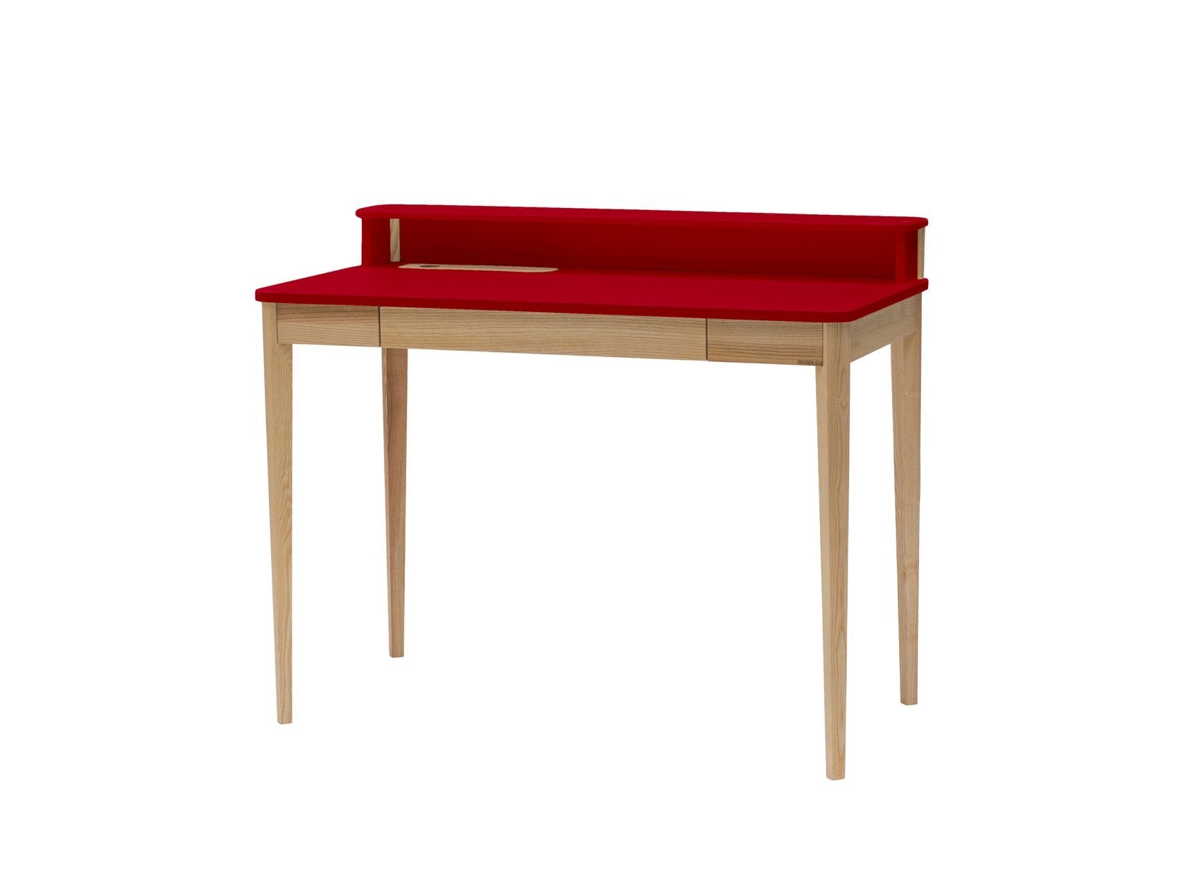 Ashme Skrivebord   110     56     75cm Asketræ Rød
