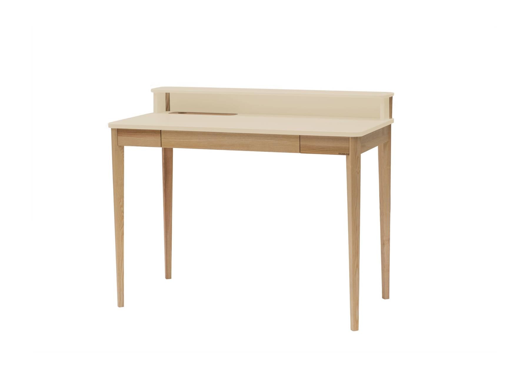 Ashme Skrivebord   110     56     75 Cm   Kridthvid