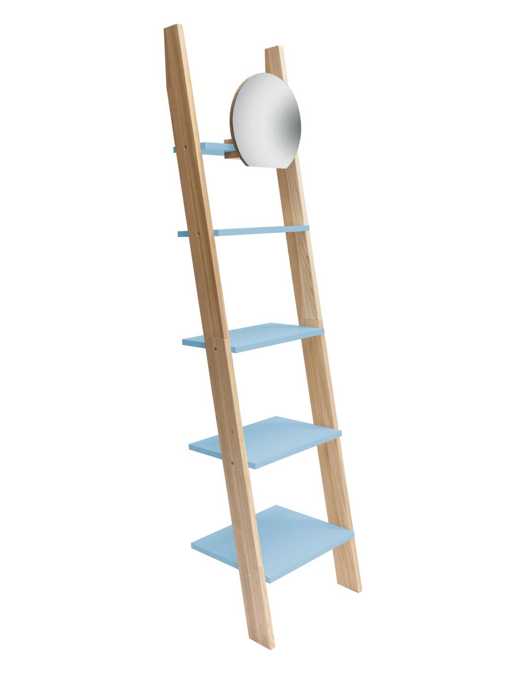 Ashme Stigehylde Med Spejl 45x35x180cm Gentle Blue