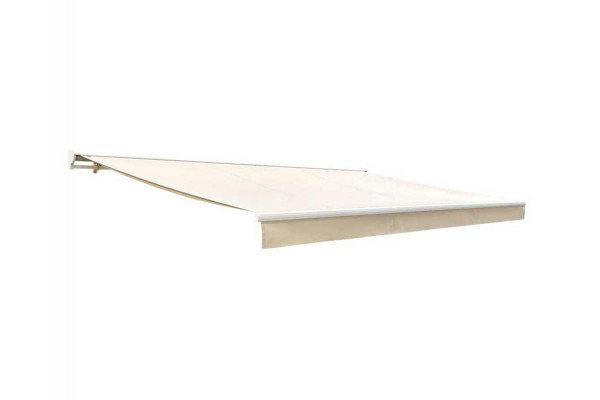 Ask Manuel Markise Semikassette Hvid Beige