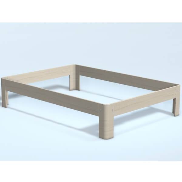 Auping Auronde Soft White Oak 120x200cm  Høj Model  : Erling Christensen Møbler
