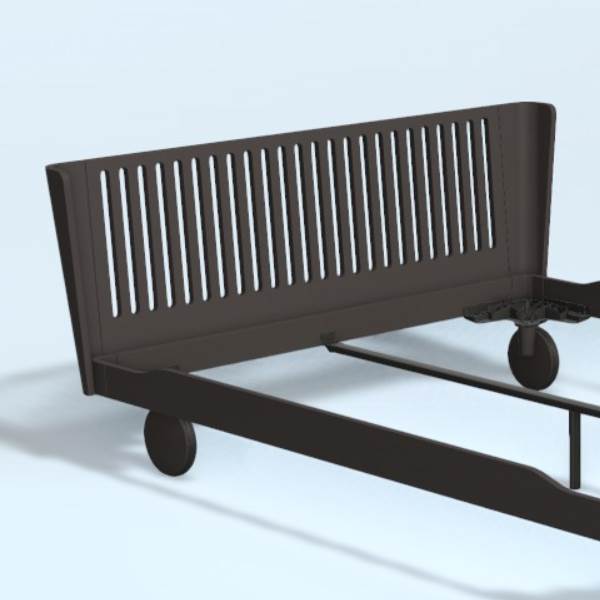 Auping Noa Milled Gavl 200 Cm  Chocolate Brown  : Erling Christensen Møbler