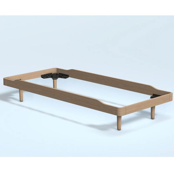 Auping Noa Sengeramme 100x200 Cm  Balanced Oak Høj Uden Hjul  : Erling Christensen Møbler