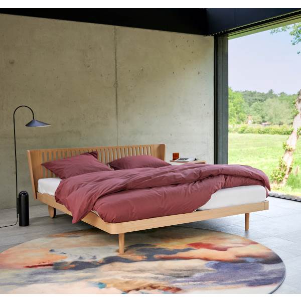 Auping Noa Sengeramme Chalk Grey Oak 140   200 Cm  Uden Hjul  : Erling Christensen Møbler