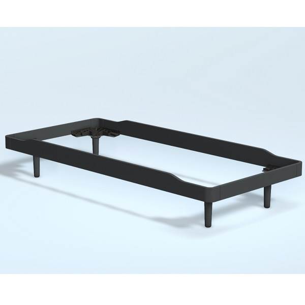 Auping Noa Sengeramme 80x210 Cm  Dark Blue Oak Høj Uden Hjul  : Erling Christensen Møbler
