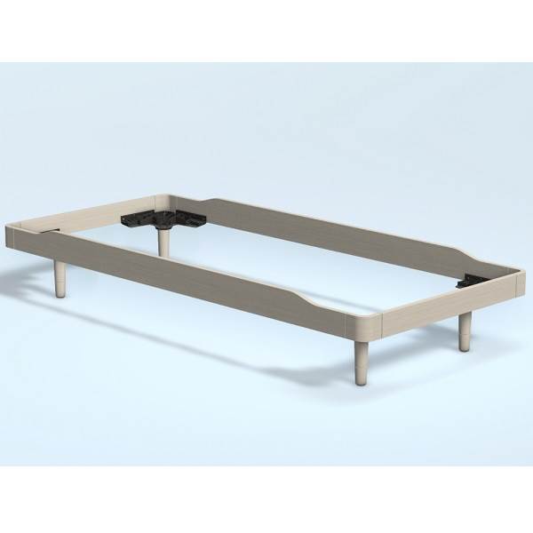 Auping Noa Sengeramme 80x210 Cm  Soft White Oak Lav Uden Hjul  : Erling Christensen Møbler
