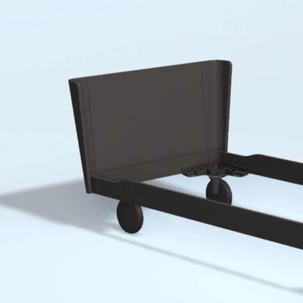 Auping Noa Solid Gavl 100 Cm  Chocolate Brown  : Erling Christensen Møbler