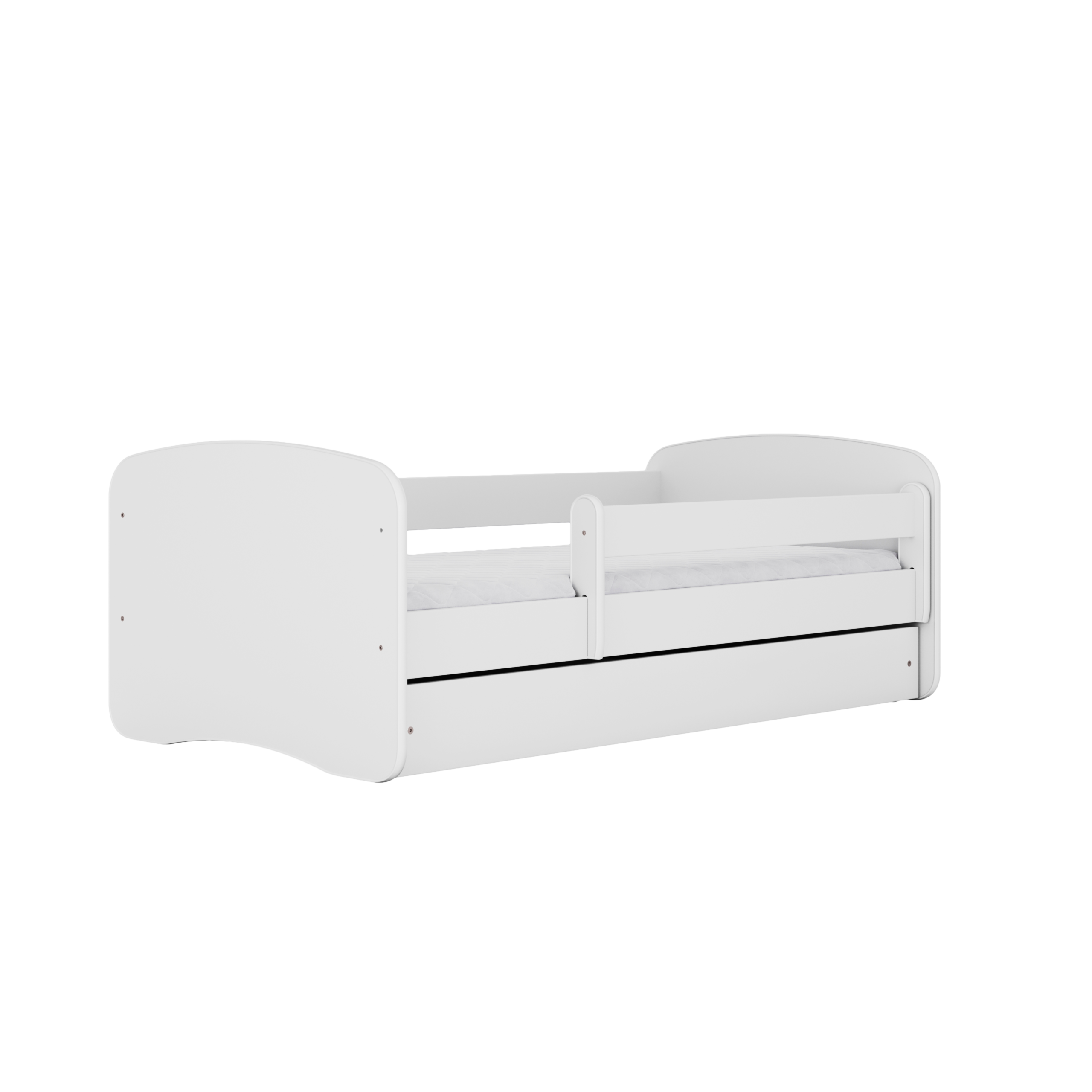 Babydreams Juniorseng Madras Sengehest Og Skuffe Hvid Laminat 140x70