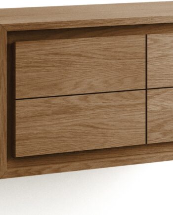 Badeværelsesskab Kave Home Kenta   Massivt Teak Med Soft-close H40   B90   D45 Cm