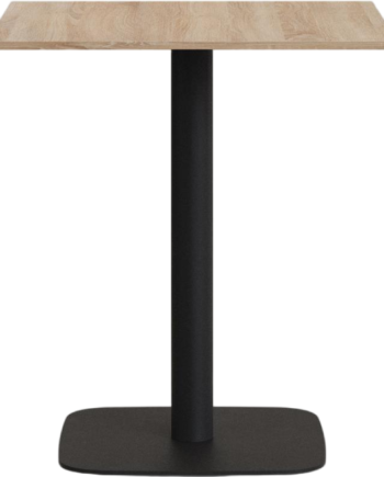 Barbord Højbord Kave Home Tiaret Moderne Nordisk ø60 H98 Cm Lys Natur Top Med Sort Stålstel
