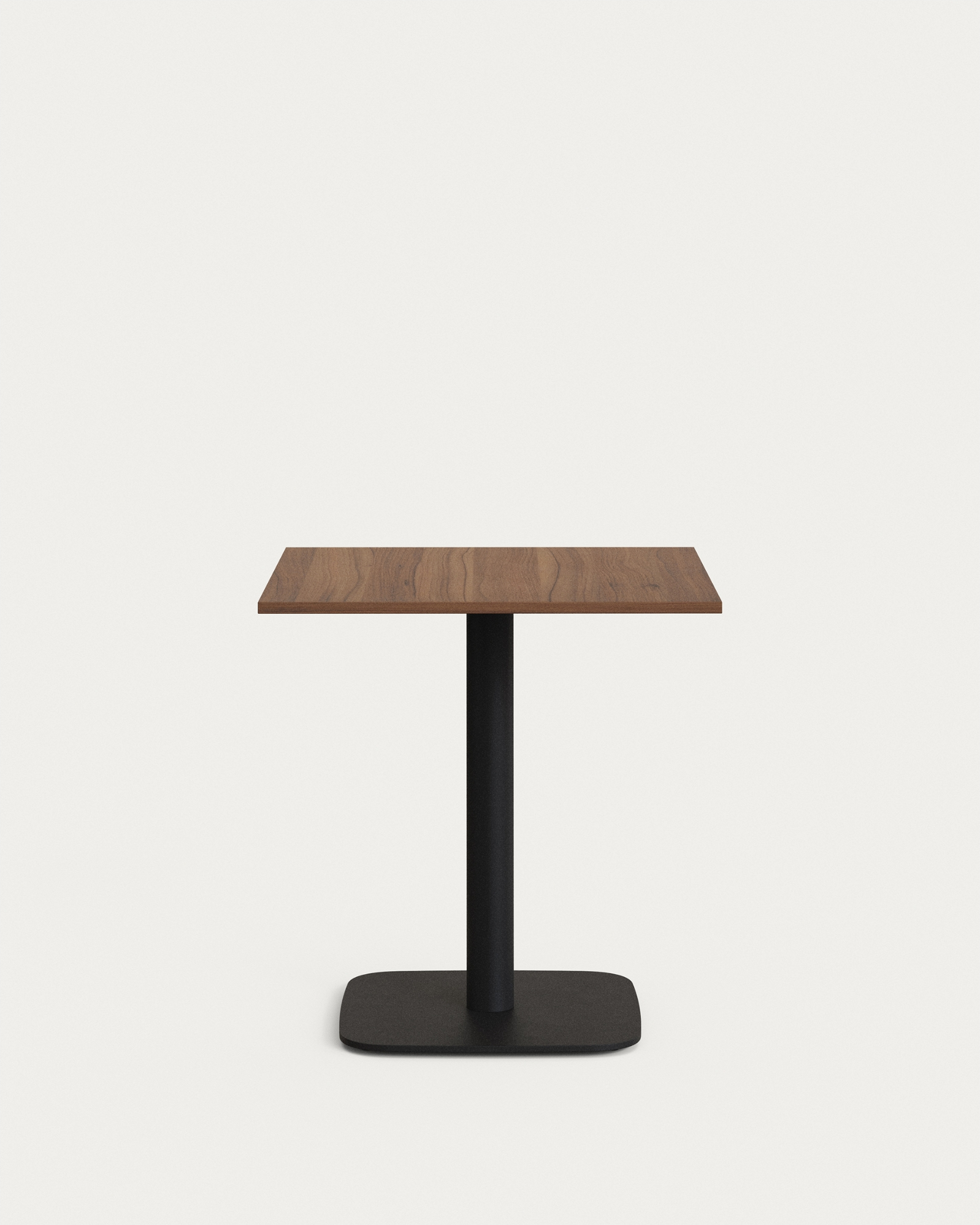 Barbord Højbord Kave Home Tiaret ø69     H74 Cm Mørk Natur Stål Spånplade Moderne Nordisk