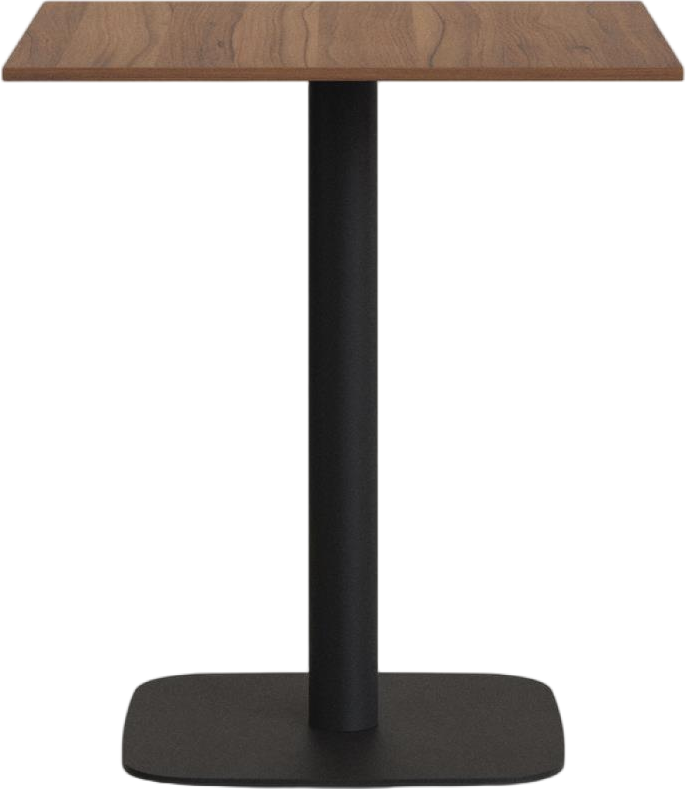 Barbord Kave Home Tiaret Højbord Mørk Natur H98x60x60 Cm Moderne Nordisk