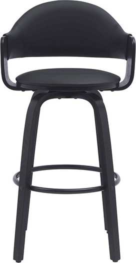 Barstol House Of Sander Depth Sort Imiteret Læder  H97ã B50 Cm  Siddehøjde 69 Cm