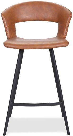 Barstol House Of Sander Tora Cognac Kunstlæder Kompakt ø53 H98 Cm