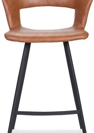 Barstol House Of Sander Tora Kunstlæder Cognac Sædehøjde 90   Cm