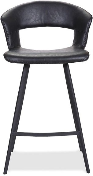 Barstol House Of Sander Tora Sort Kunstlæder H98 Cm