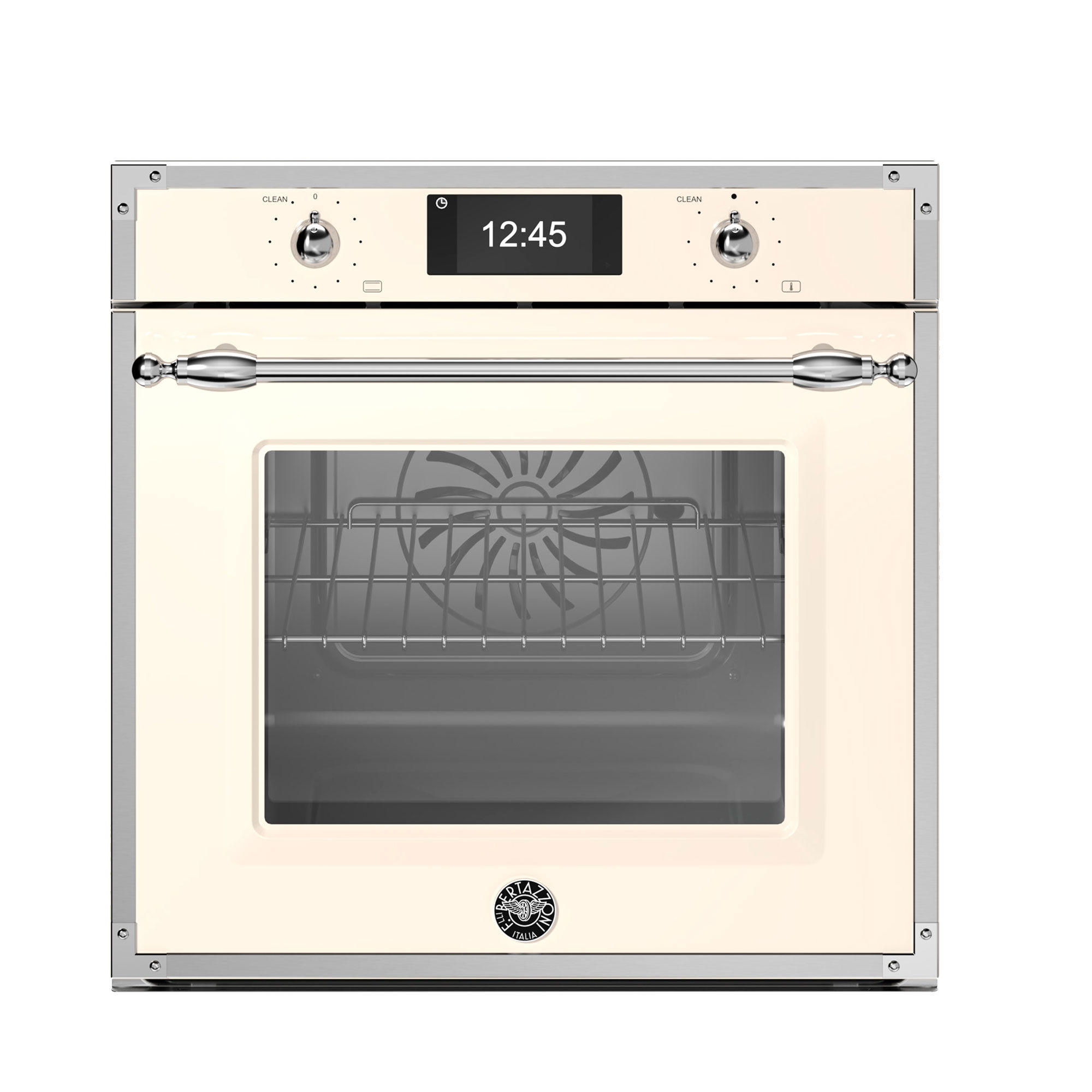 Bertazzoni Fher6117ctax3 Heritage Dampovn Med Pyrolyse 80 Liter Elfenbenshvid Krom