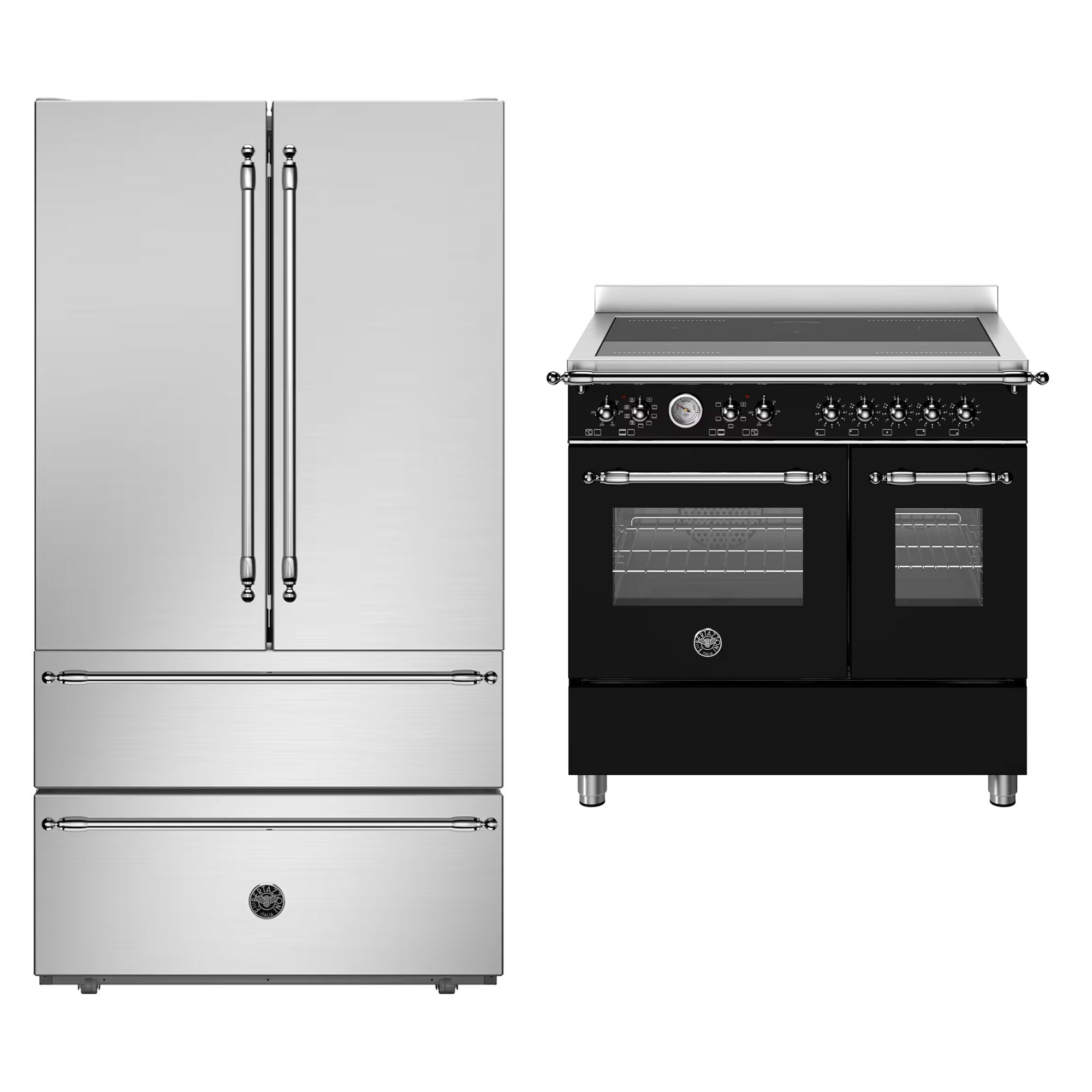 Bertazzoni Heritage Hvidevarepakke 90 Cm Mat Sort Rustfrit Stål