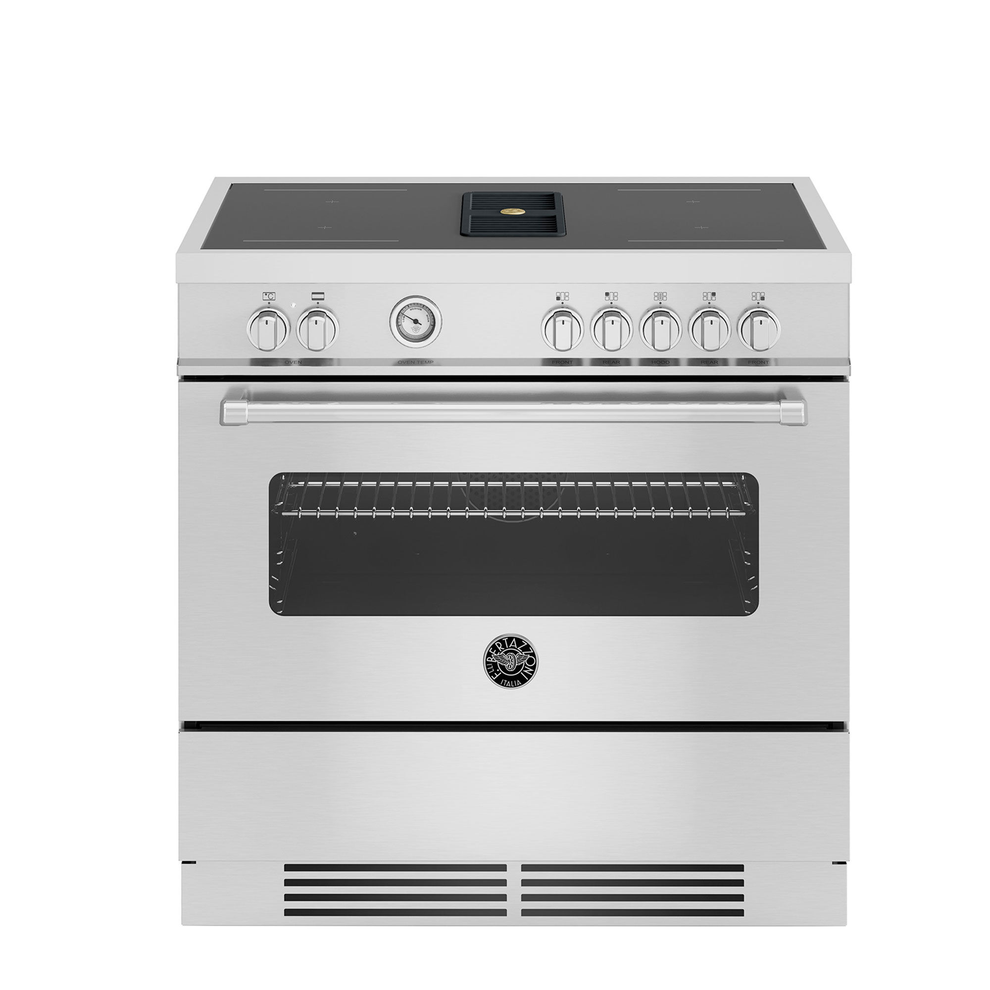 Bertazzoni Masch94i1ext Master Induktionskomfur Med Integreret Blæser Rustfrit Stål