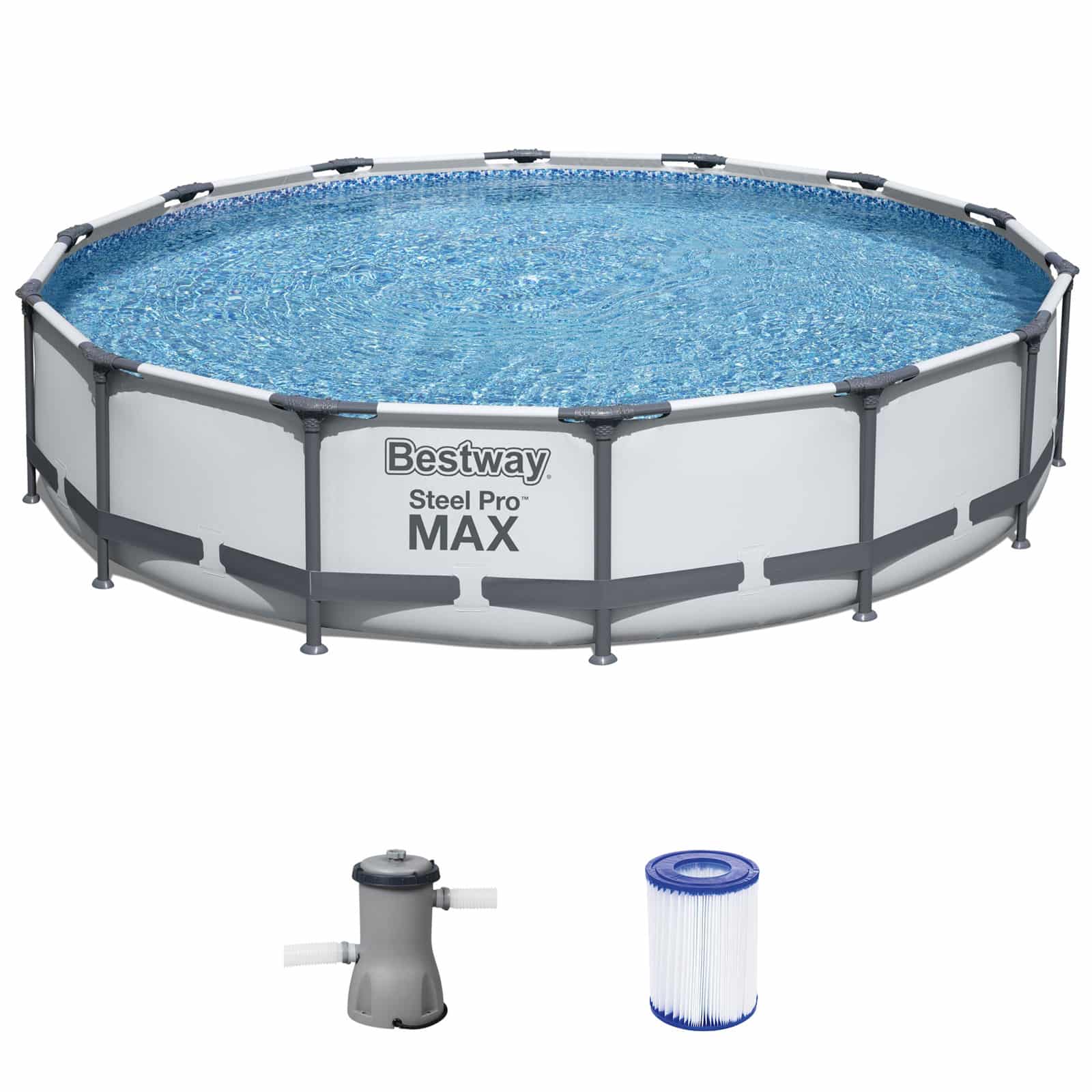 Bestway Frame Pool  Quot Steel Pro Quot  Sæt Rundt  427   84 Cm