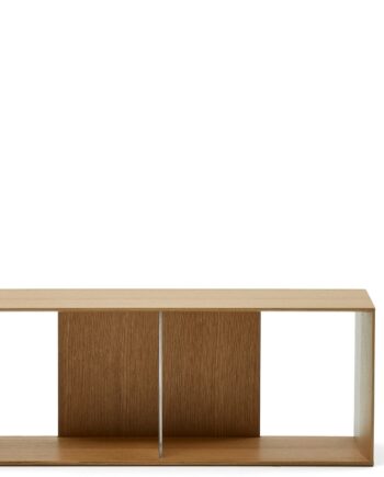 Bogreol Kave Home Litto Natur E0 Mdf Egefinér 101ã 30ã 38 Cm   Hylder