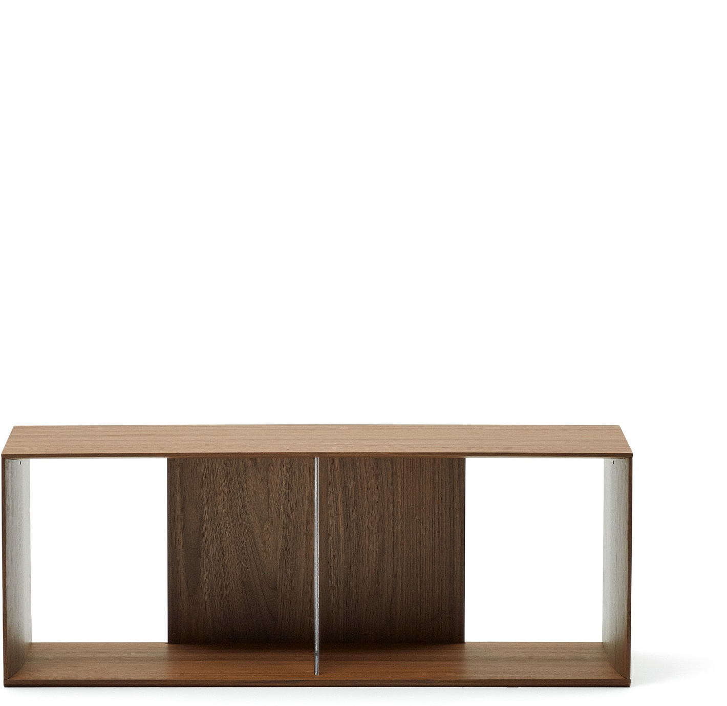 Bogreol Kave Home Litto Valnøddefinér Mørk Natur 101x30x38 Cm