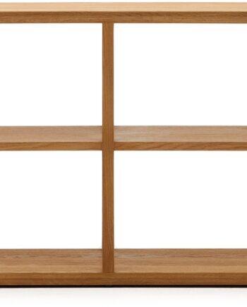 Bogreol Kave Home Maymai Natur Egetræ Mdf   Hylder 180x40x81 Cm