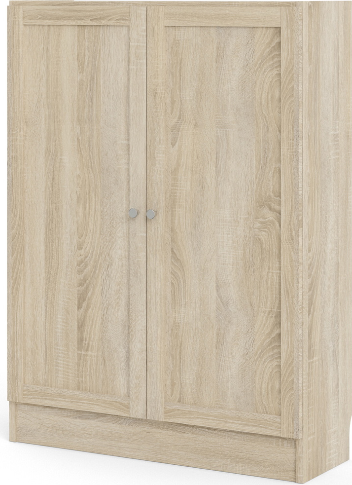 Bogreol Vesterholm Basic Vægmonteret Låger Natur Egestruktur H107ã 79ã 28 Cm
