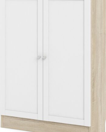 Bogreol Vesterholm Basic Vægmonteret Opbevaringsreol  Naturlåge Hvid  H107ã B79ã D28 Cm
