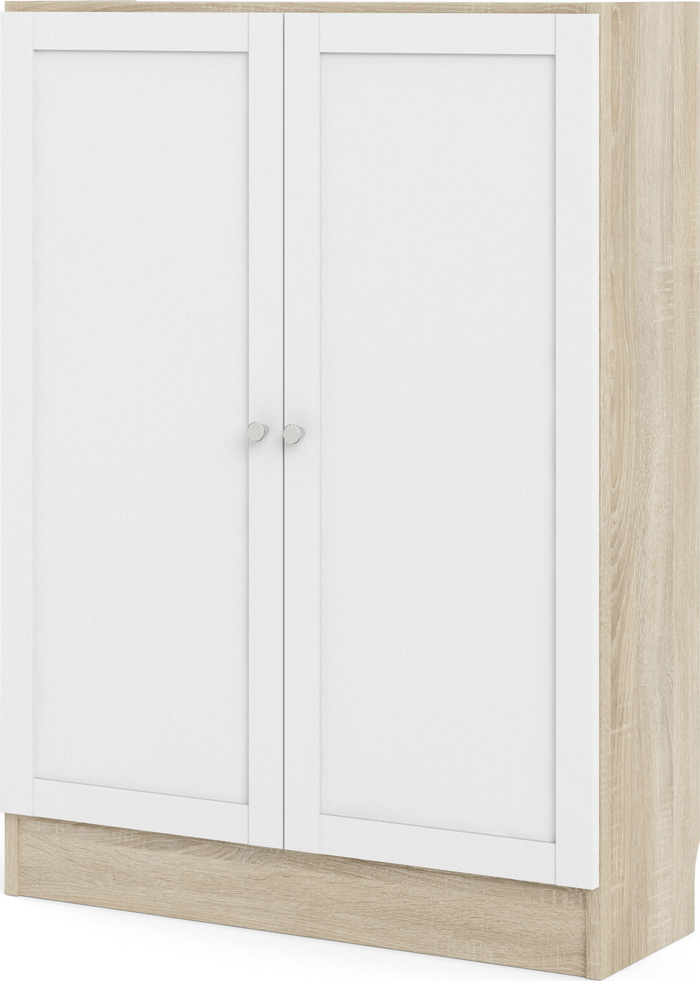 Bogreol Vesterholm Basic Vægmonteret Opbevaringsreol Naturlåge Hvid H107ã B79ã D28 Cm