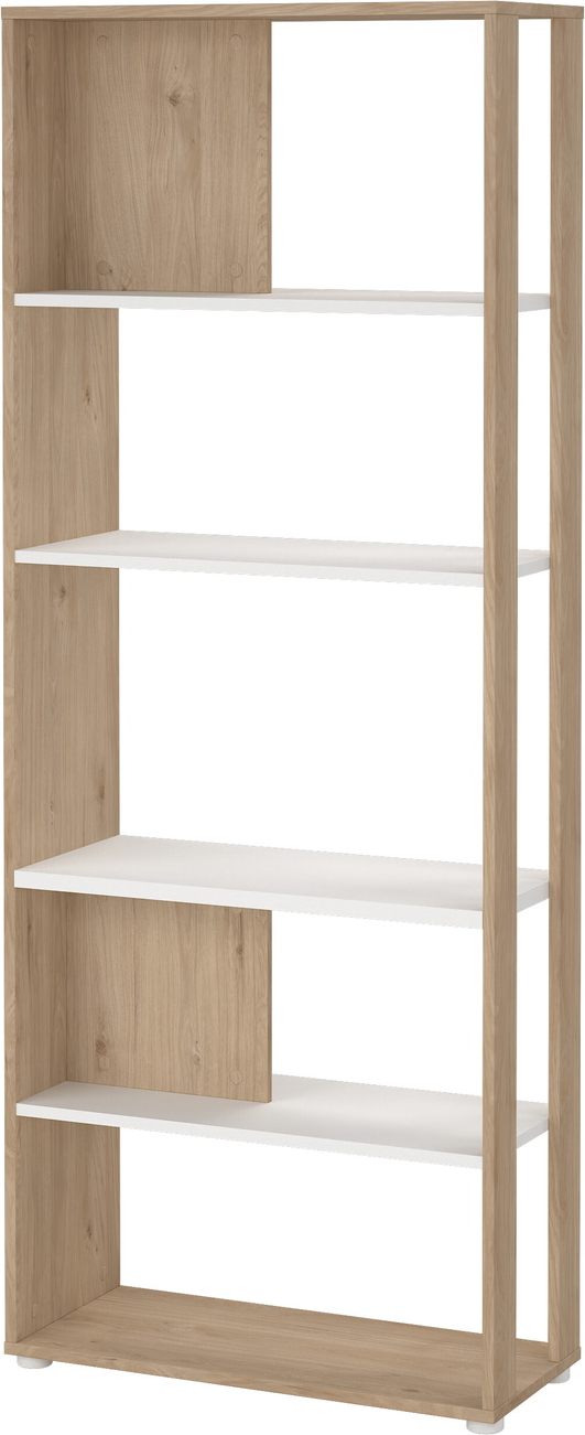 Bogreol Vesterholm Formé Hvid Jackson Hickory Spånplade Hylder H205ã B80ã D34 Cm