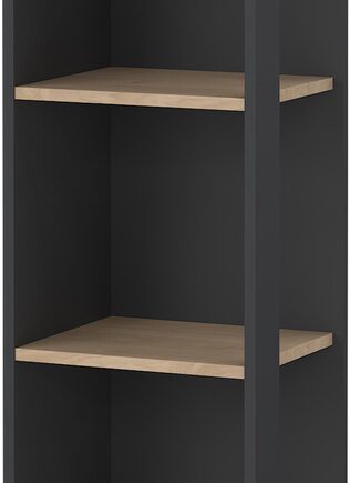 Bogreol Vesterholm Formé   Hylder  Spånplade  Jackson-hickory Matgrå  H204 7ã B40 8ã D34   Cm