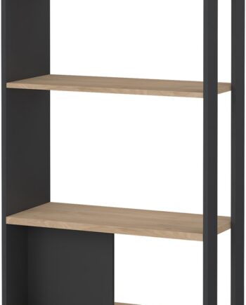 Bogreol Vesterholm Formé    Hylder  Spånplade  Jackson-hickory Matgrå  H205xb80xd34 Cm