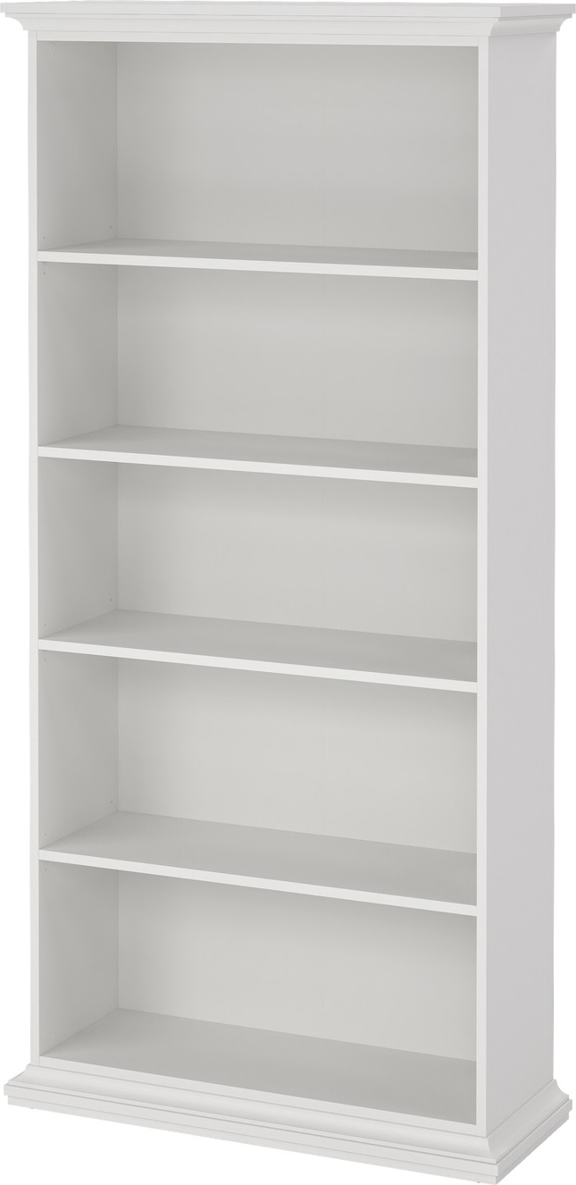 Bogreol Vesterholm Nora H200 B96 D37 Cm Hvid Hylder Justerbare Fsc-certificeret Danskproduceret Vægmonterbar