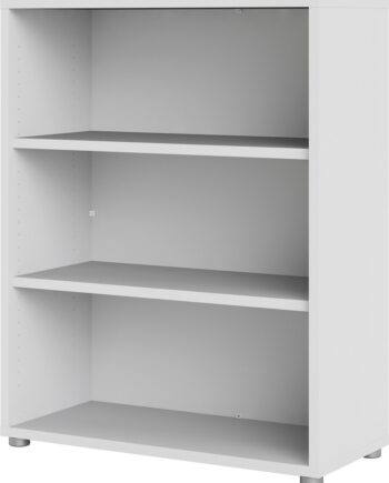Bogreol Vesterholm Prima  Dansk  Hvid Melamin  Vægmonteret    Justerbare Hylder  H113xb89xd40 Cm