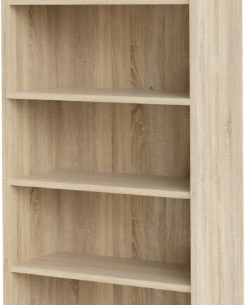 Bogreol Vesterholm Prima H186xb89 2xd40   Cm Natur  Justerbare Hylder  Anti-vælte  Danskproduceret