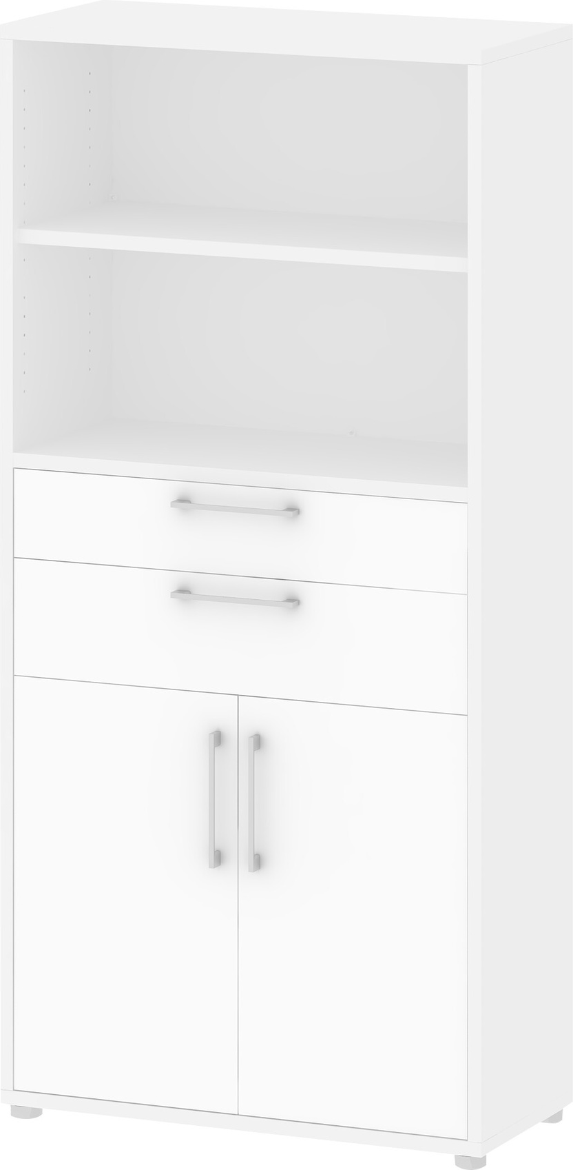 Bogreol Vesterholm Prima Hvid Reol Vægmonteret Skuffer Og Skab H186ã B89ã D40 Cm