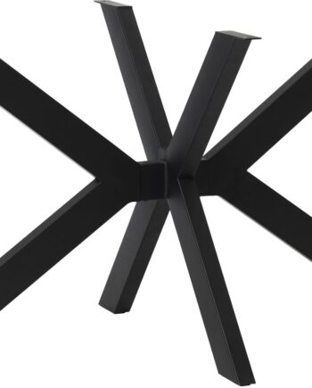 Bordben Til Plankebord Nordique Design Reno   Sort Metal Stjerneformet Base H71 7ã B149 Cm