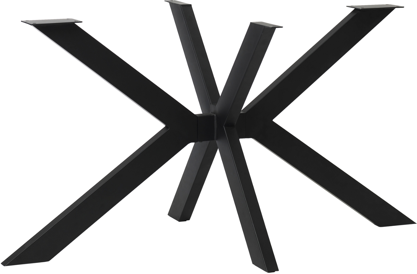 Bordben Til Plankebord Nordique Design Reno Sort Metal Stjerneformet Base H71 7ã B149 Cm