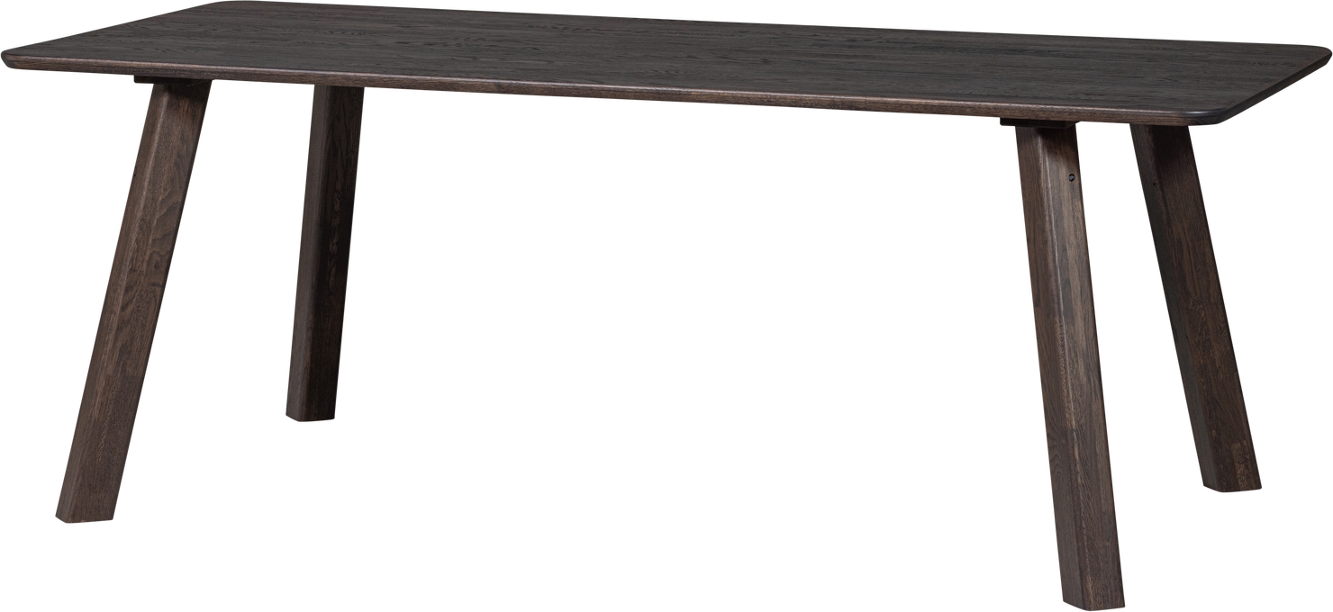Bordben Til Spisebord Woood Tablo Massiv Eg H73 Cm Mørk Mystique Brown Bejdse Let Børstet Sæt Til Plankeborde 120-240 100 Cm Fsc