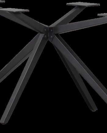 Bordben Til Spisebord Woood Tablo Sort Pulverlakeret Metal Krydsstel  H72 Cm  Til Plankeborde 180 240   99 Cm