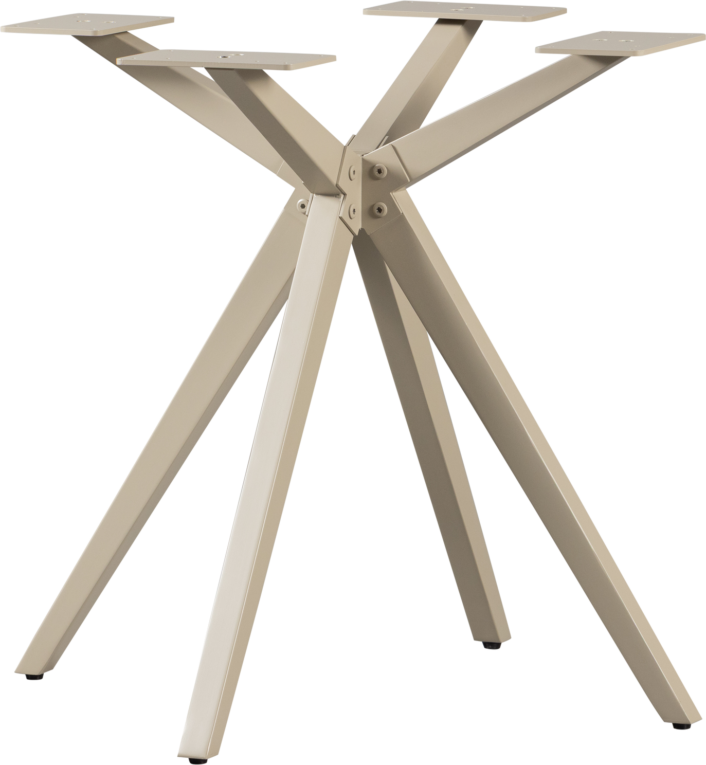 Bordben Understel Til Spisebord Woood Tablo Krydsformet Grålakeret Pulverlakeret Metal Til Rund ø120 Og Rektangulære 120ã 80 160ã 90 Cm