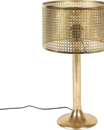 Bordlampe Dutchbone Barun Vintageinspireret Jern Mørk Sand ø28   H51 Cm