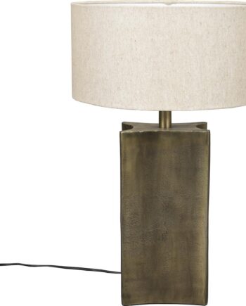 Bordlampe Dutchbone Rico Gråbrun Aluminium H62   B36 Cm