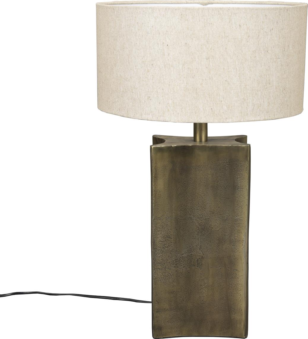 Bordlampe Dutchbone Rico Gråbrun Aluminium H62   B36 Cm