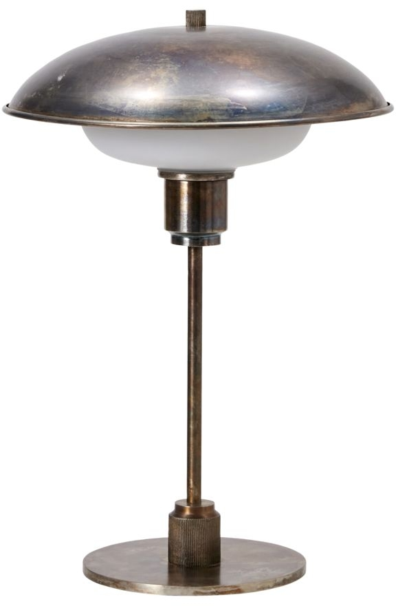 Bordlampe House Doctor Boston Antik Brun ø30 H42 Cm Jern Glas