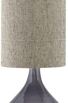 Bordlampe House Doctor Med Røgfarvet Grå Glas Og Metal ø26   H34 Cm