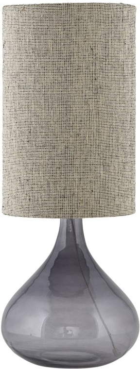 Bordlampe House Doctor Med Røgfarvet Grå Glas Og Metal ø26 H34 Cm