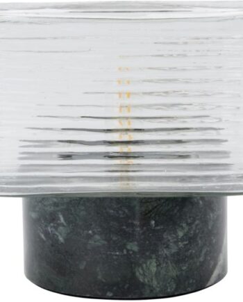 Bordlampe House Doctor Neat Grøn Marmor Med Rillede Glas