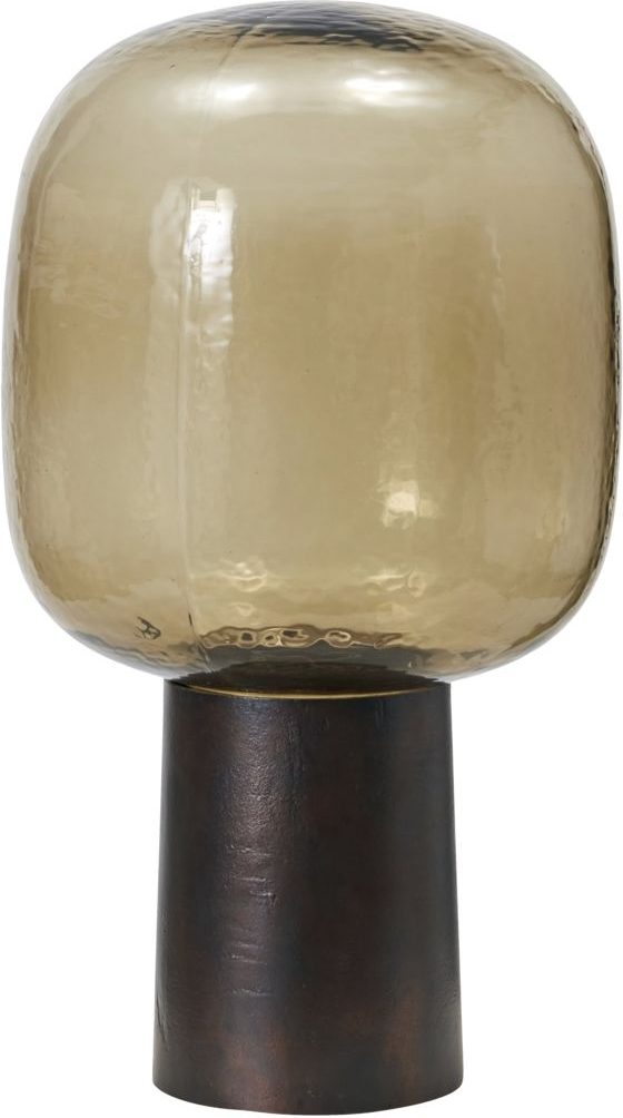 Bordlampe House Doctor Note ø28 H52 Cm Bruneret Messing Glas